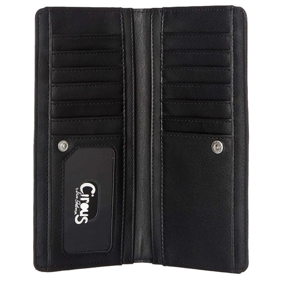 CIRCUS BY SAM EDELMAN SLIM BIFOLD BLACK WALLET NWT - Picture 3 of 4